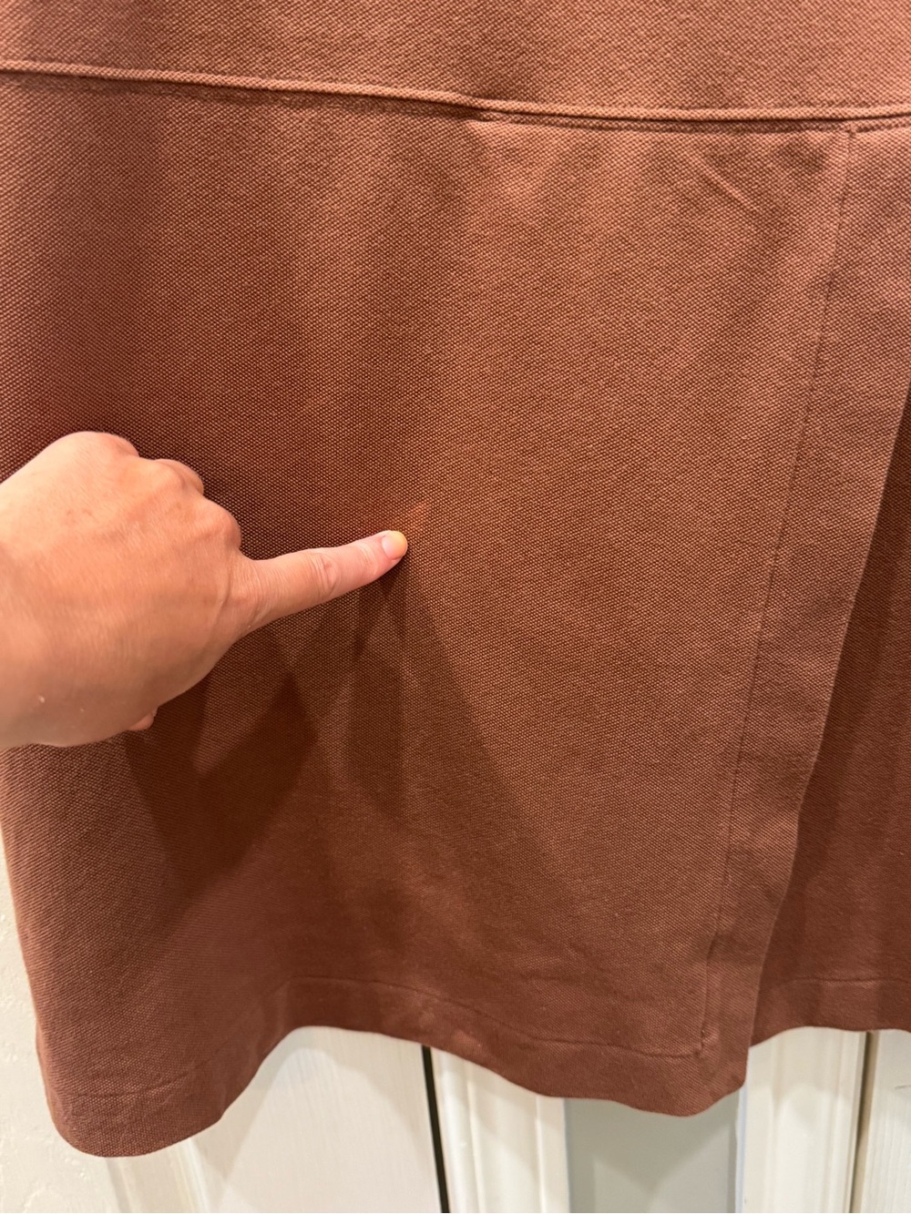 Lacoste Brown Polo Dress - Short Sleeve - Picture 7 of 9